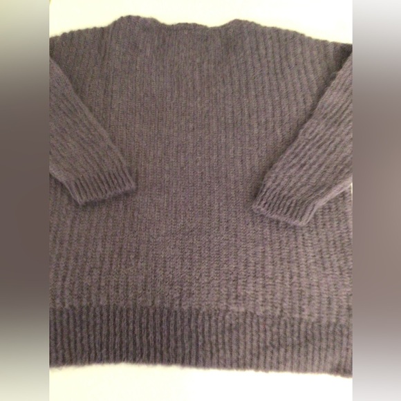 Luisa Cerano Mohair blend  oversized sweater Sz 16 Purple Casual Quiet Luxury - Picture 2 of 9